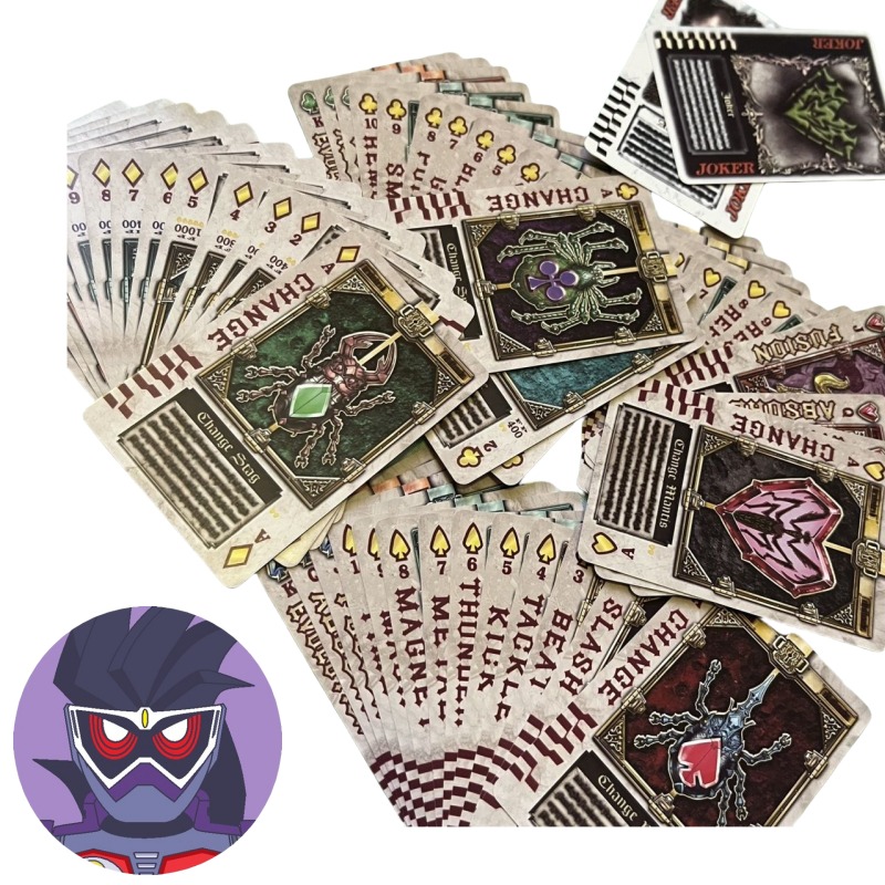 Party Games Board Game - Karakter anime Bandai Kamen Rider kartu