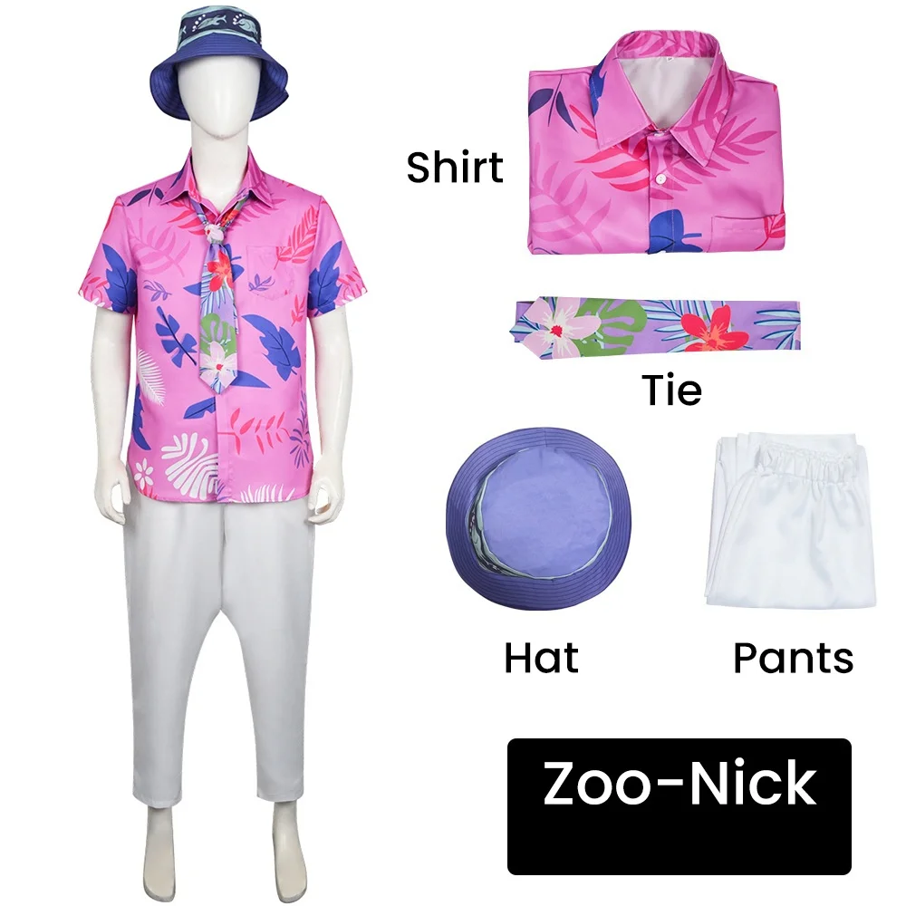 Zoo Party Games - Kostum Cosplay Movie Zoo Nick Wilde