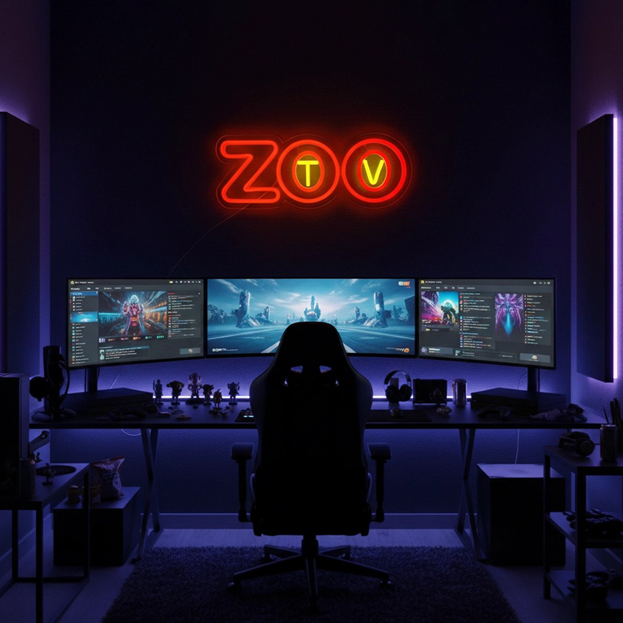 Zoo Tv Neon Sign, Dekorasi Din - Zoo Party Games ulasan dan harga
