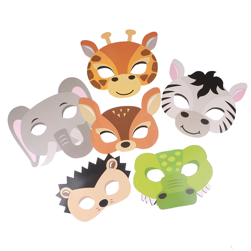 15 Buah/Set Masker Hewan Perma - Zoo Party Games ulasan dan harga