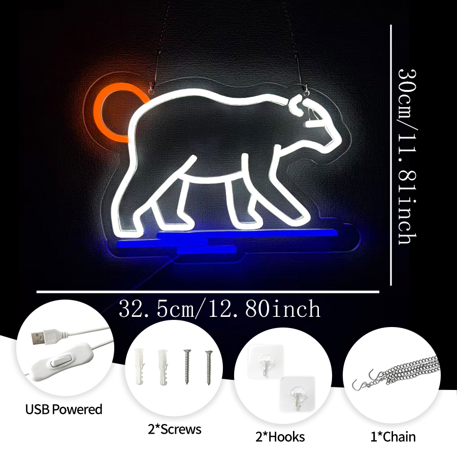 Lampu Neon Beruang Kutub untuk - Zoo Party Games ulasan dan harga
