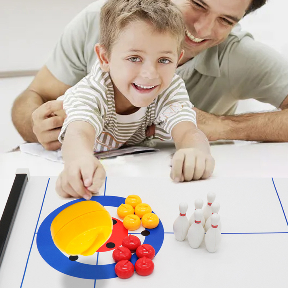 Permainan Meja Mini Curling &  - Party Games Indoor ulasan dan harga
